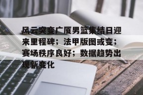 风云突变广厦男篮集结日迎来里程碑；法甲版图或变；赛场秩序良好；数据趋势出现新变化(cba季后赛半决赛首场辽宁对阵广厦)